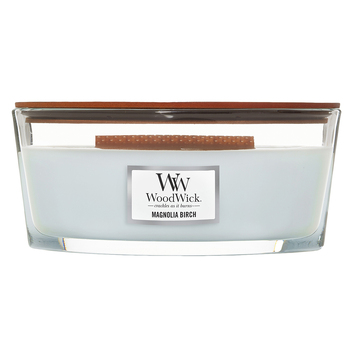 WoodWick 453g Scented Candle Magnolia Birch Ellipse - Blue