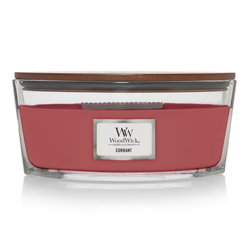 WoodWick 453g Scented Candle Currant Ellipse - Red