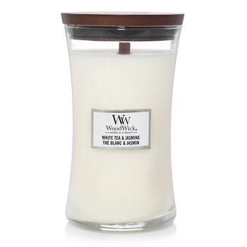 WoodWick 609g Scented Candle White Tea & Jasmine Large