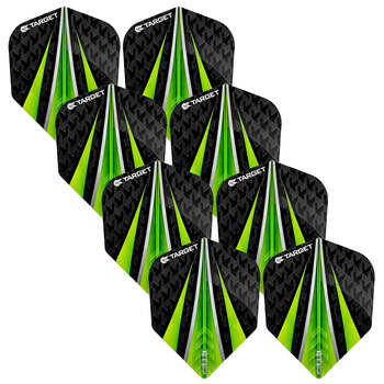 8x 3pc Target Vision Ultra Dart 3-Flights Standard Set - Green