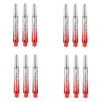 4x 3pc Target Pro Vision Polycarbonate Shaft Intermediate - Red