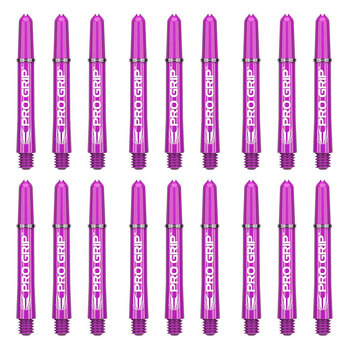 6x 3pc Target Pro Grip Nylon Shaft Accessory Short - Purple