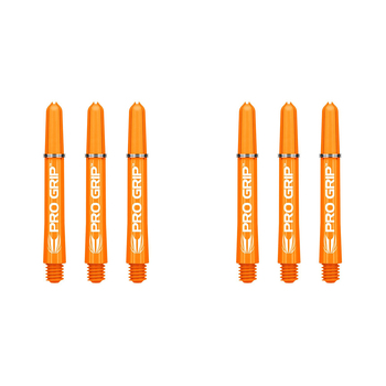 2x 9pc Target Pro Grip Nylon Shaft Multipack Short - Orange