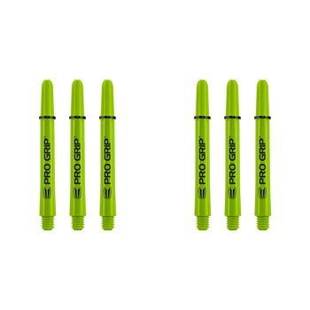 2x 9pc Target Pro Grip Nylon Shaft Multipack Short - Lime Green