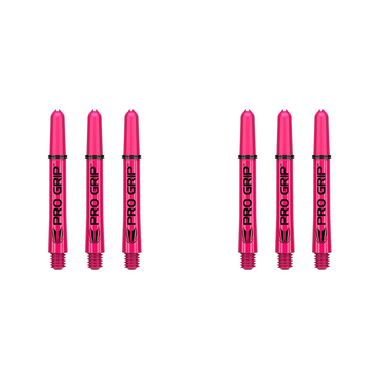 2x 9pc Target Pro Grip Nylon Shaft Multipack Intermediate - Pink