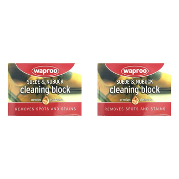 2PK Waproo Suede & Nubuck Leather Rubber Cleaning Block