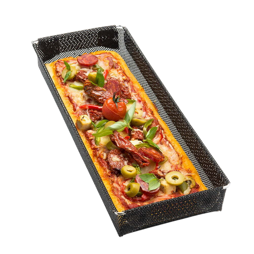 Nostik Rectangle 31x11cm Baguette Crisper Tray - Black