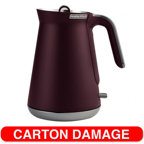 Morphy Richards 1.5L Maroon Aspect Kettle w/ Black Chrome Base