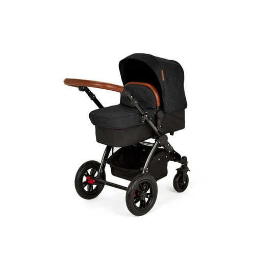 Ickle Bubba Baby V3 Stomp 4 Wheel Pram Black