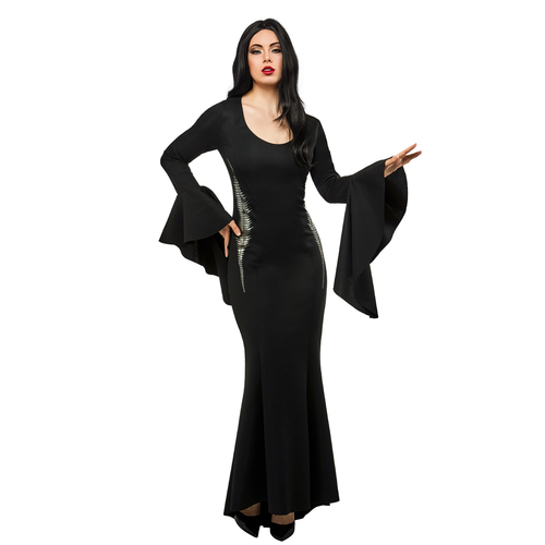 Wednesday Morticia Deluxe Adult Wednesday Costume Party Dress-Up - Size M