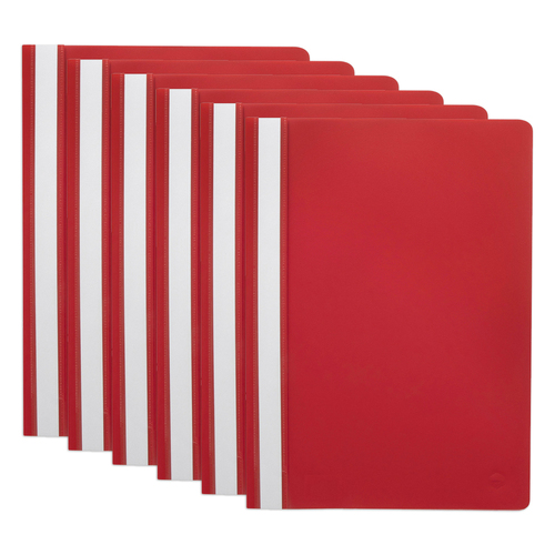 20PK Marbig Economy A4 File Flat Document Folder Organiser - Red