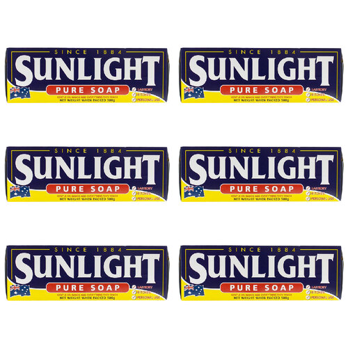 24pc Sunlight 500g Pure Bar Soap For Laundry/Kitchen/Hand Wash