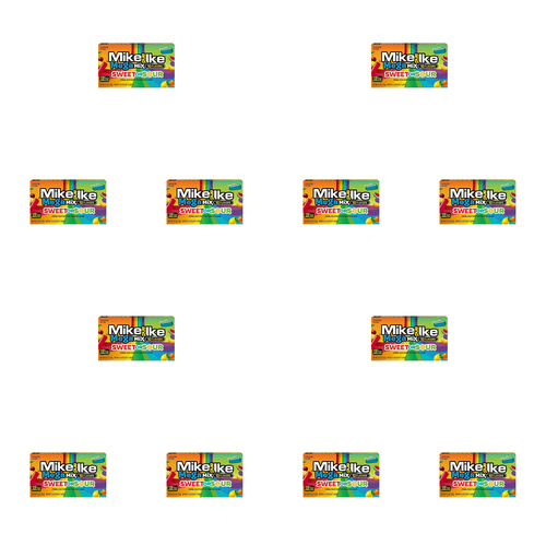 12PK Mike & Ike Mega Mix Sweet & Sour 120g Theatre Box