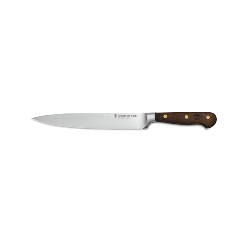 Wusthof Crafter Stainless Steel Carving Knife 20cm Blade Brown