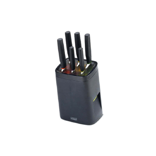 6pc Joseph & Joseph Lock Block Knife Block Set Multicolour