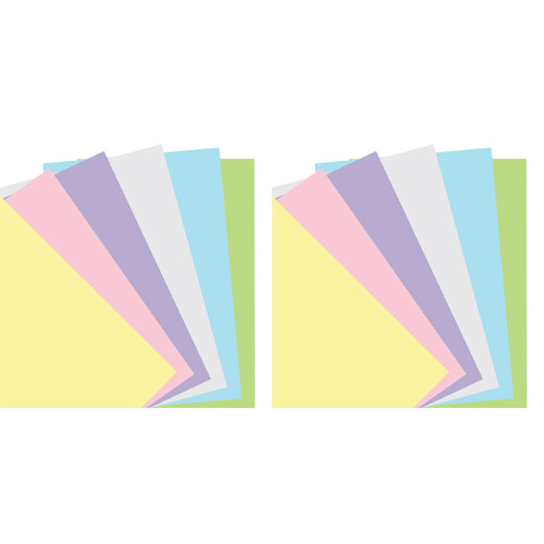 2x 60pc Filofax Pastel Plain Notepaper Personal Organiser Refill