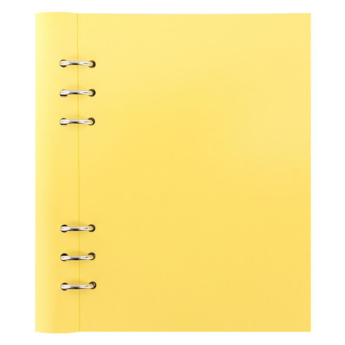 Filofax A5 Pastel Clipbook Diary Planner Stationery - Lemon