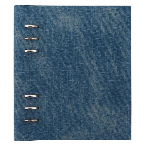 Filofax A5 Patterns Clipbook Writing Notebook - Denim