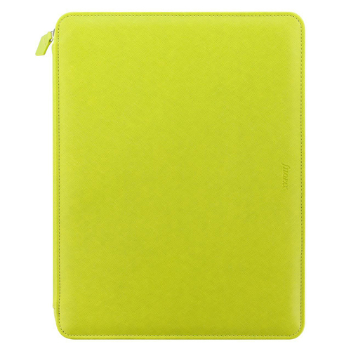 Filofax A4 Saffiano Zipped Folio Personal Organiser Pear