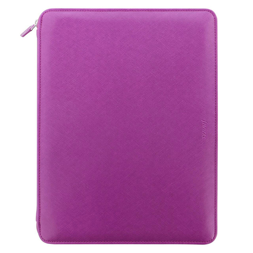 Filofax A4 Saffiano Zipped Folio Personal Organiser Raspberry