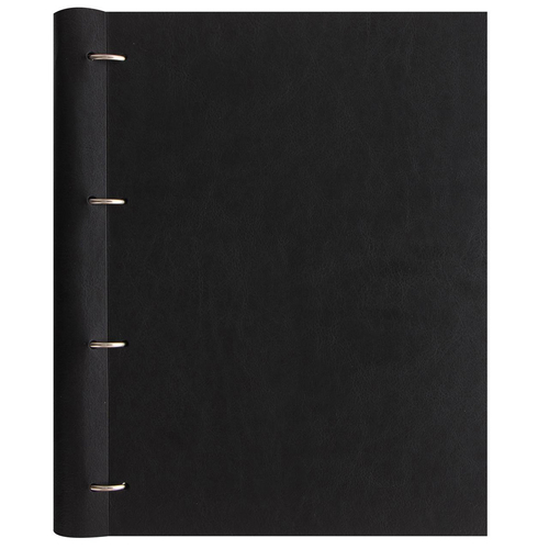 Filofax Classic Clipbook A4 Monochrome Organiser - Black