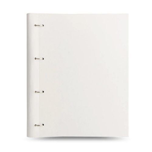 Filofax Classic Clipbook A4 Monochrome Organiser - White