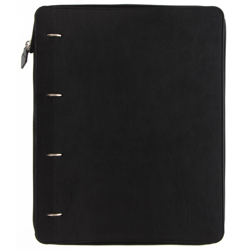 Filofax Classic A4 Clipbook Zip Organiser Monochrome - Black