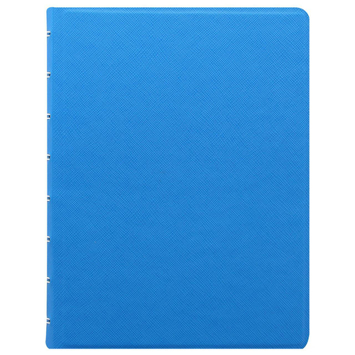 Filofax A5 Saffiano Notebook Journal Stationery - Fluoro Blue