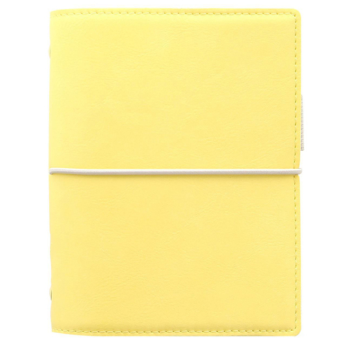 Filofax Domino Pocket Organiser Stationery Soft Cover Lemon