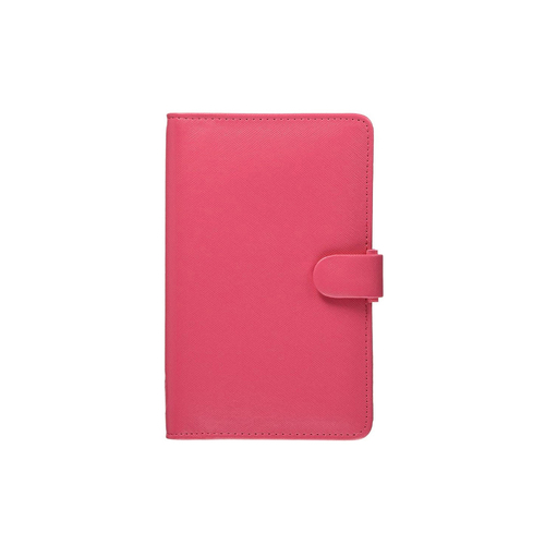 Filofax Saffiano Personal Compact Organiser Faux Leather - Peony