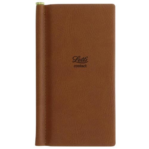 Letts Origins Slim Address Book Tan Home Office Stationery