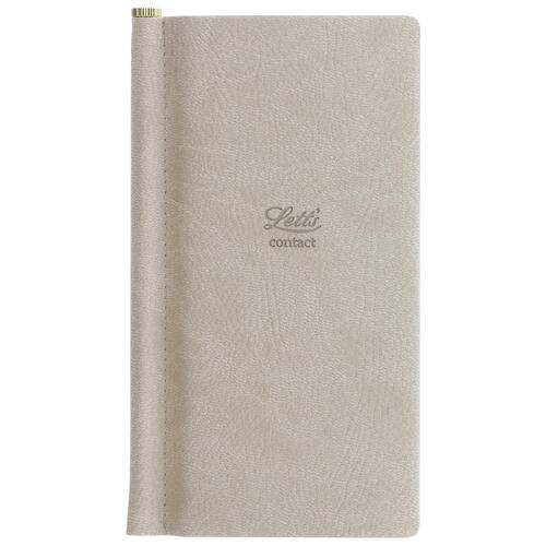 Letts Origins Slim Address Book Grey Home Office Stationery