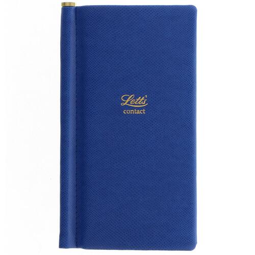 Letts Legacy Slim Address Book Blue Home Office Stationery