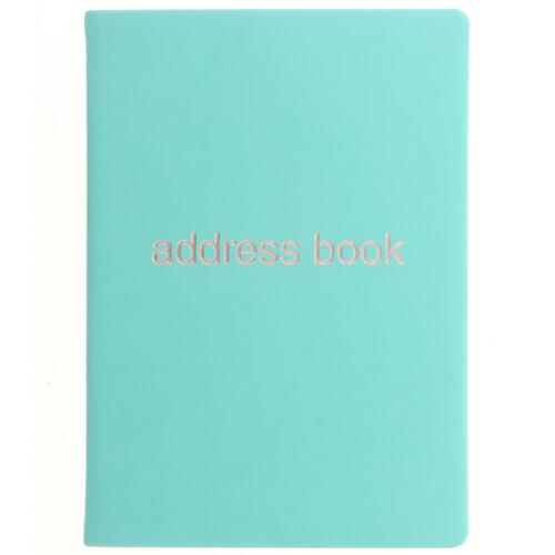 Letts Dazzle A5 Address Book Turquoise Home Office Stationery