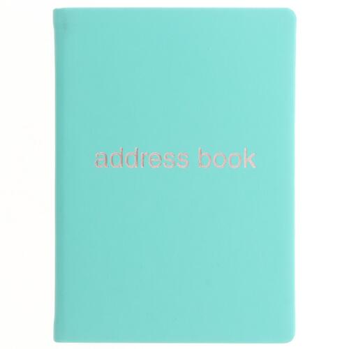 Letts Dazzle A6 Address Book Turquoise Home Office Stationery