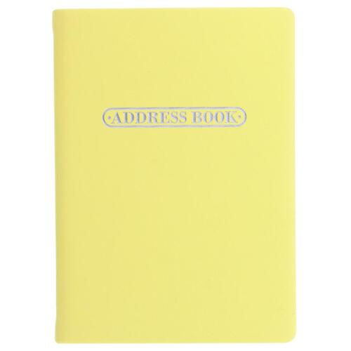 Letts Pastel A6 Address Book Lemon Home Office Stationery