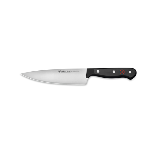 Wusthof Gourmet Stainless Steel Chef's Knife 16cm Blade - Black