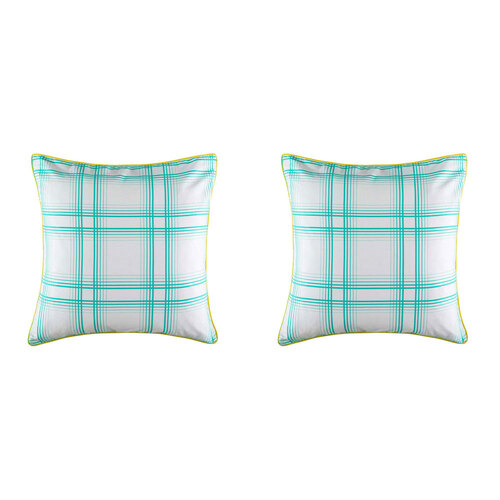 2PK Kas Australia Maleko Euro Throw Pillowcase 65x65cm - Multicoloured