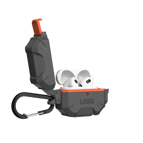 Urban Armour Gear Pathfinder Case For AirPods Gen 3 - Silver/Orange