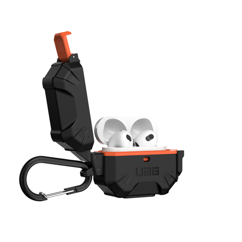 Urban Armour Gear Pathfinder Case For AirPods Gen 3 - Black/Orange