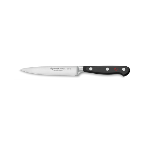 Wusthof Classic Stainless Steel Utility Knife 12cm Blade - Black