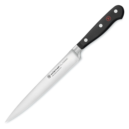 Wusthof Classic Steel Sandwich Knife 18cm Blade - Black