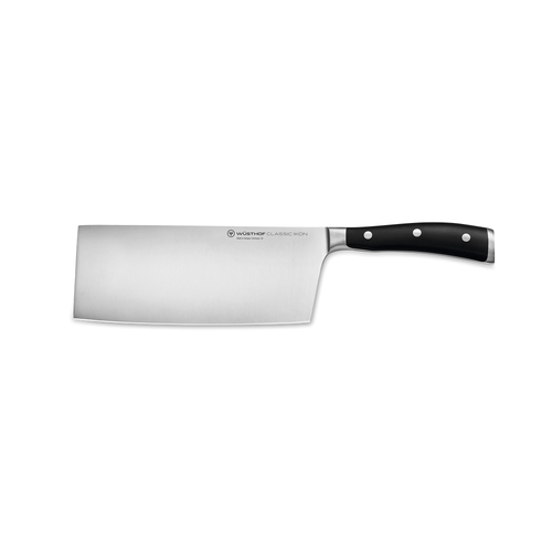 Wusthof Classic Ikon Stainless Steel Chinese Chef's Knife 18cm Blade Black