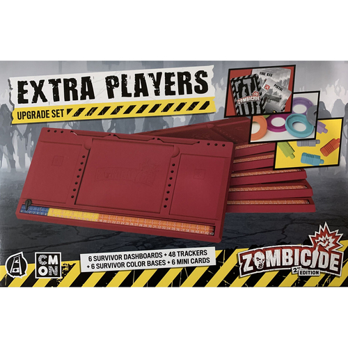 Zombicide Extra Players Upgrade Set 2nd Edition Trackers/Cards