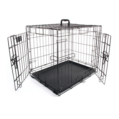 M-Pets 91x63cm Cruiser Wire Crate Dog/Puppy Pet Travel Cage w/ Double Door Large