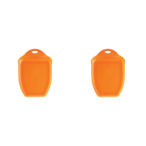 2PK Dexas 33cm Chop & Scoop Silicone Chopping Board Medium - Orange