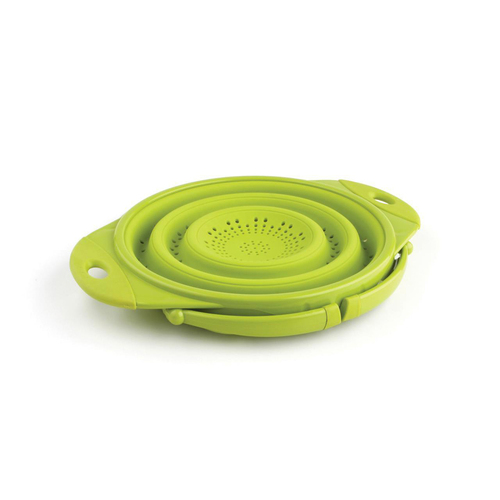 Dexas 25cm Silicone Pop Colander Food/Pasta Drainer - Green