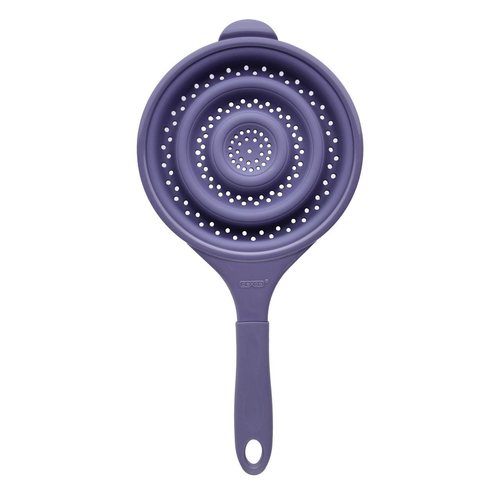 Dexas 20cm Silicone Pop Strainer Kitchen Food Sifter - Purple