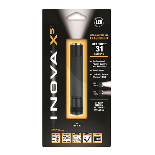 Nite Ize X5 Aluminium 5-LED Flashlight Dual Mode - Black