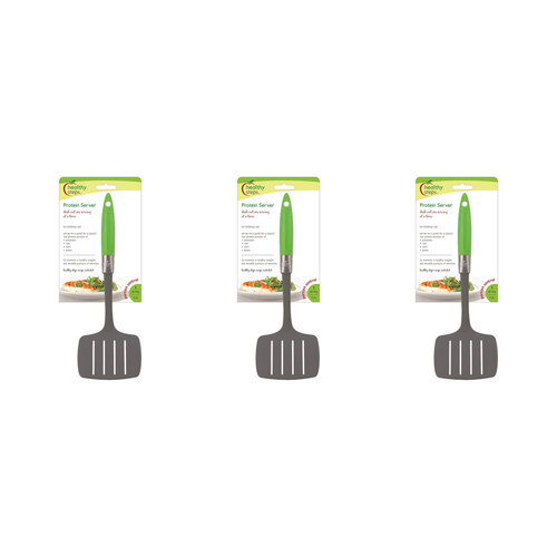 3PK Jokari Healthy Steps 31cm Protein Server Food Cooking Utrensil - Green